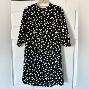 Stockholm Atelier x & Other Stories Black and White Polka Dot Mini Dress